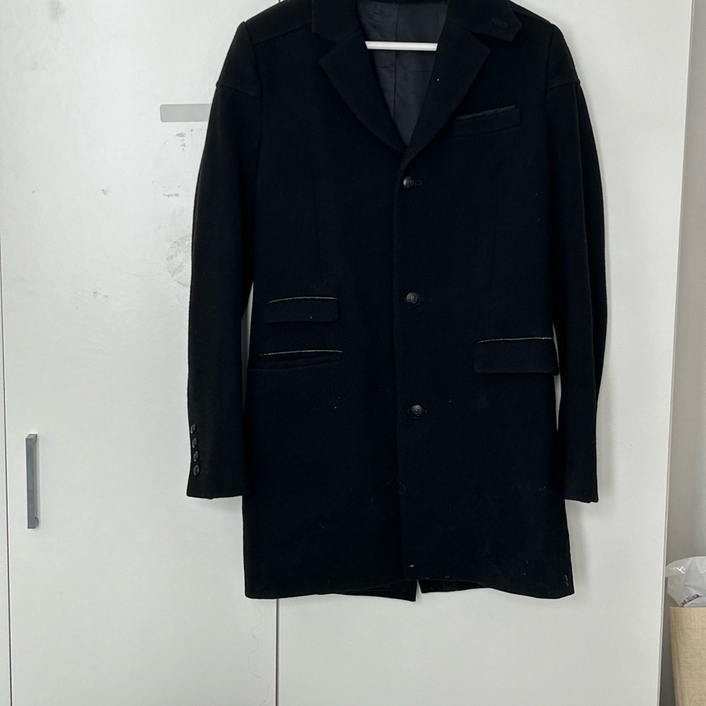 The Kooples Wool Black Pea Coat